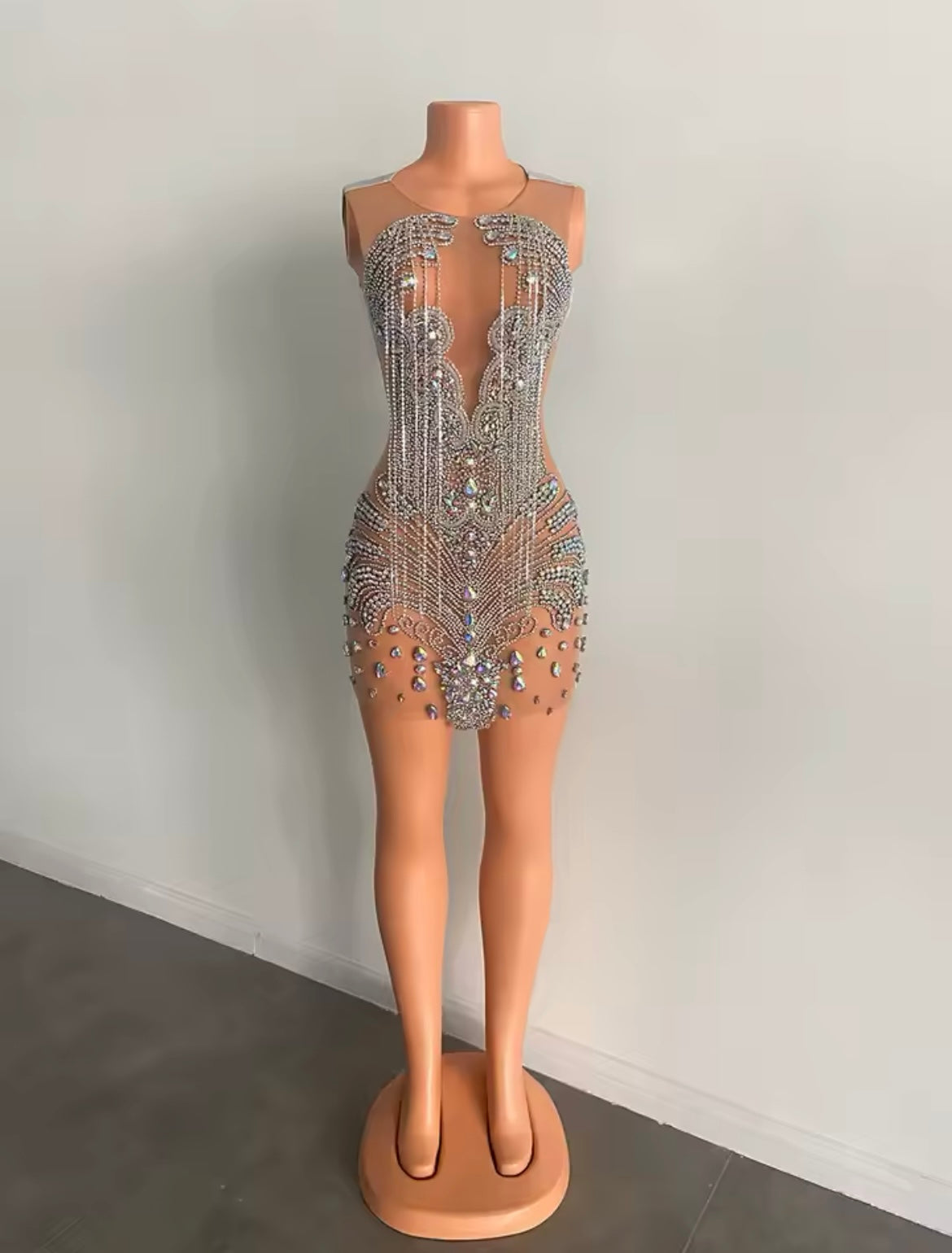 Dripping in Diamonds Silver Dress