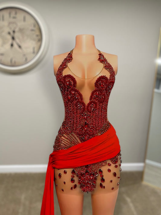 Tempted Red Evening Dress